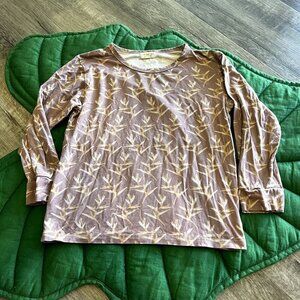 Of One Sea Torch Ginger 7/8 Unisex Long Sleeve Modal Blend Top